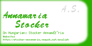 annamaria stocker business card